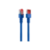 Cordon reseau Ekivalan Cat6A S/FTP bleu 1 m - RJ45 LSZH snagless