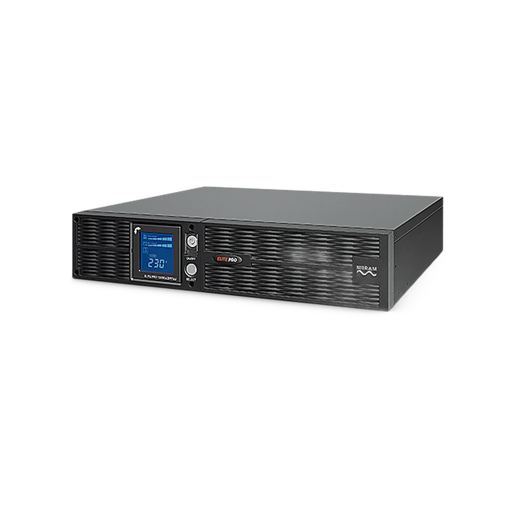 Onduleur NITRAM Elite PRO 1500 RT2U LCD - 1500 VA / 1350 W Line-Interactive Rack 2U