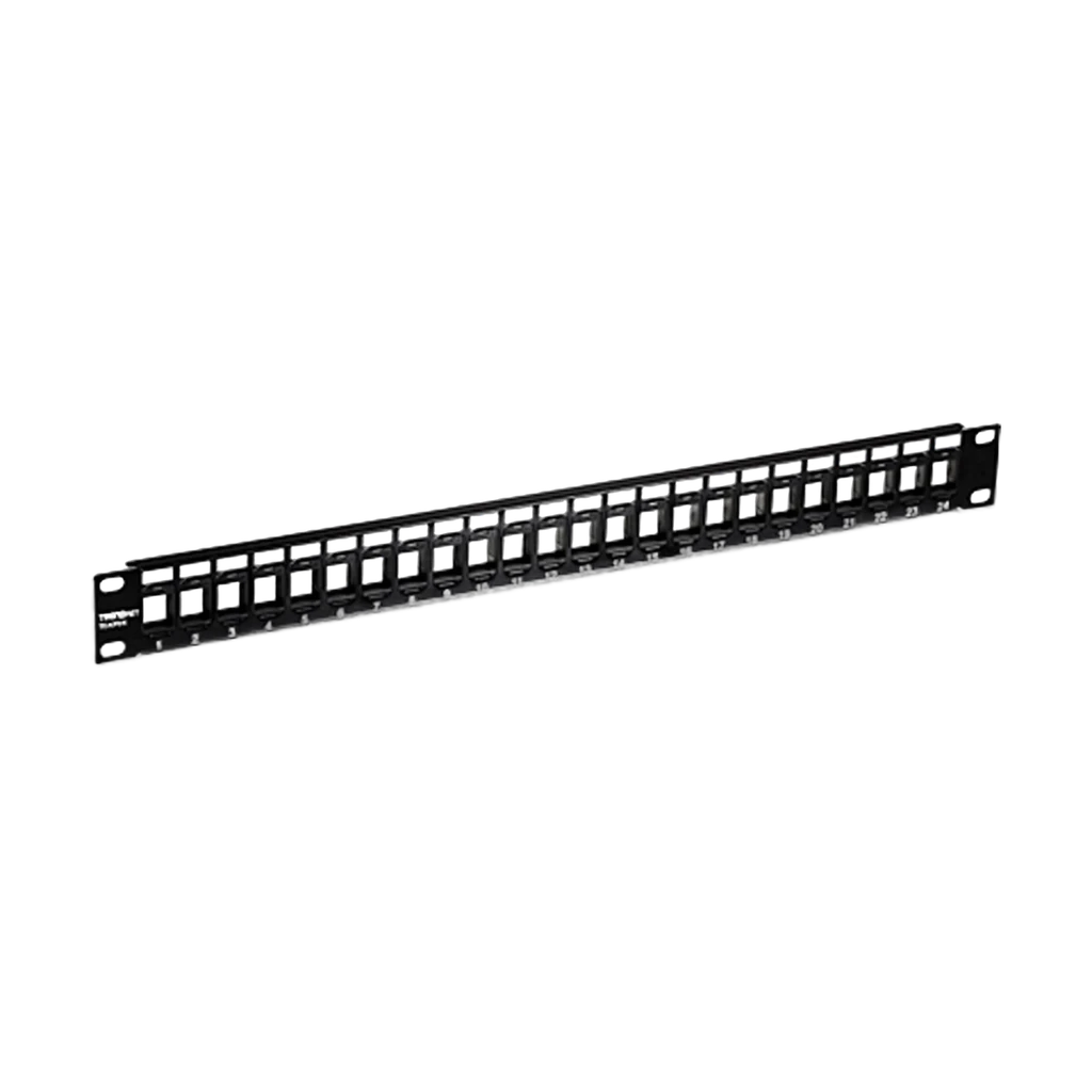 Panneau de brassage Ekivalan 24 ports 1U + 24 connecteurs Cat6 (kit)