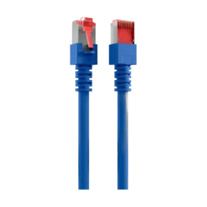 Cordon reseau Ekivalan Cat6A S/FTP bleu 1 m - RJ45 LSZH snagless