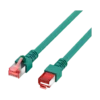 s3rskn.webp Cordon reseau Ekivalan Cat6A S/FTP vert 1 m - RJ45 LSZH snagless — YouShop DZ