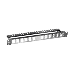Panneau de brassage Ekivalan 24 ports 1U + 24 connecteurs Cat6A (kit)