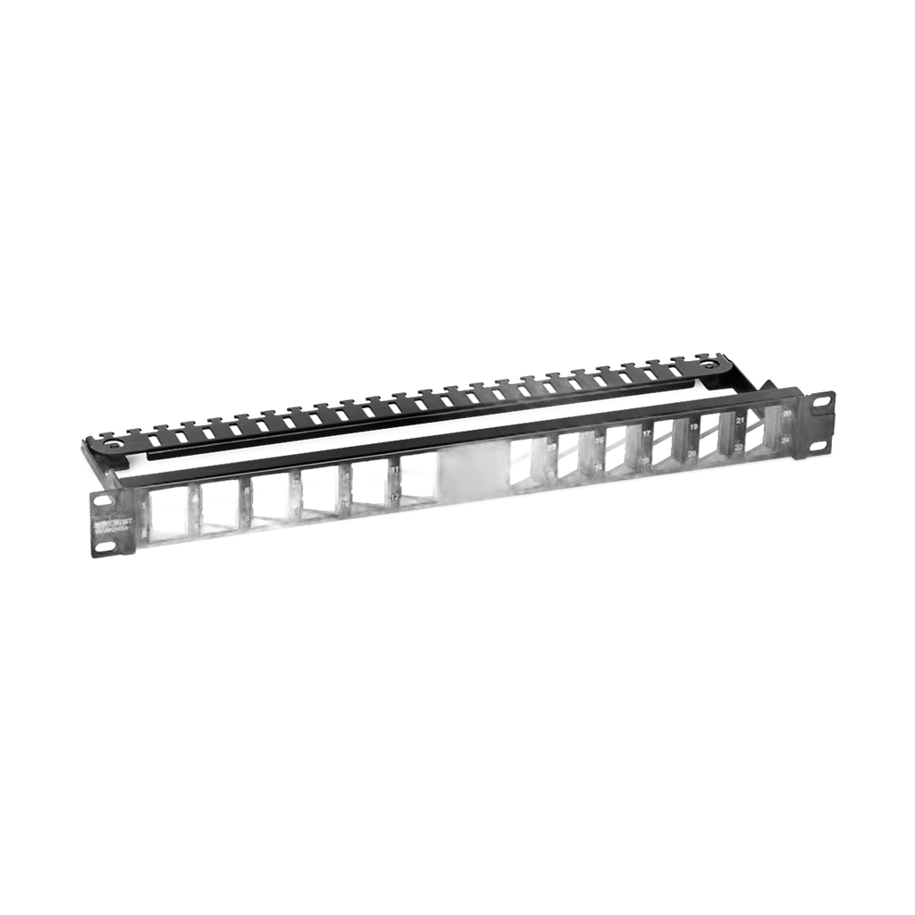 Panneau de brassage Ekivalan 24 ports 1U + 24 connecteurs Cat6A (kit)