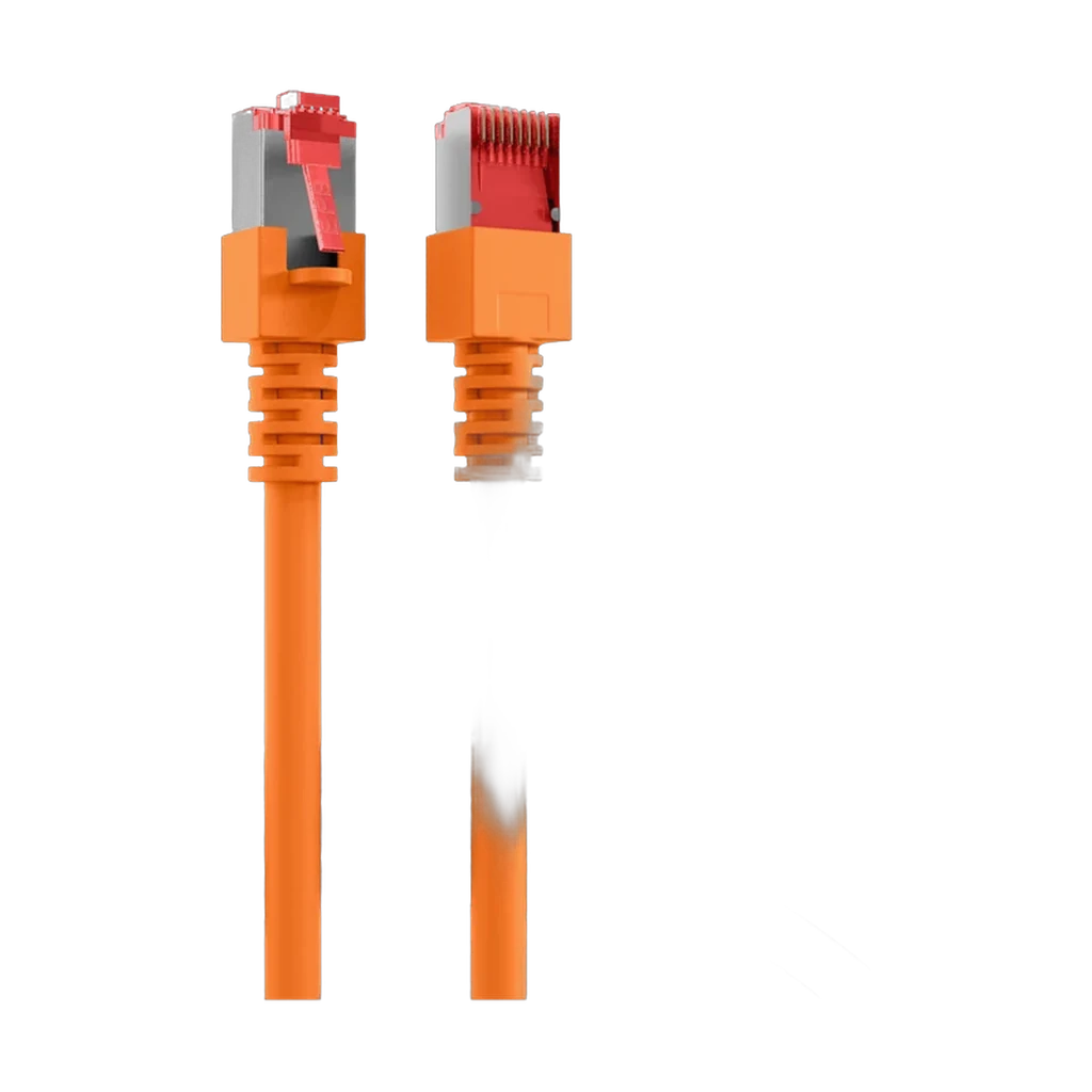 Cordon reseau Ekivalan Cat6A S/FTP orange 3 m - RJ45 LSZH snagless