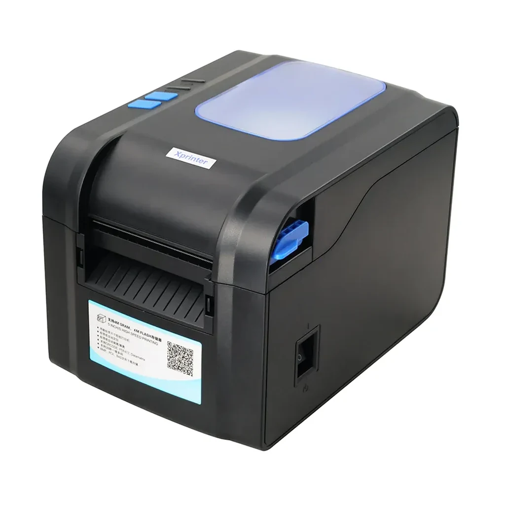 Imprimante d'etiquettes codes-barres XPRINTER XP-370B — 80 mm, USB + Bluetooth