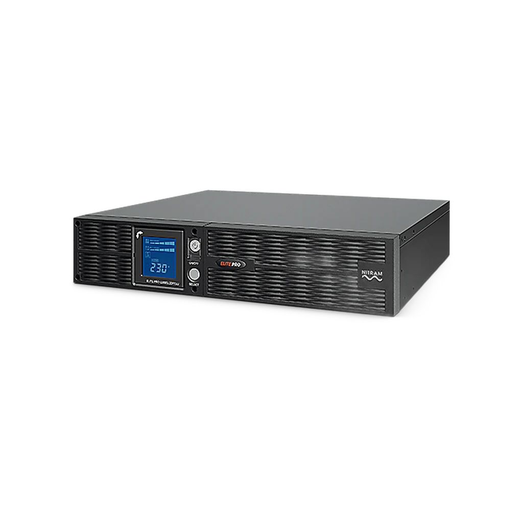 Onduleur NITRAM Elite PRO 2200 RT2U LCD - 2200 VA / 1980 W Line-Interactive Rack 2U