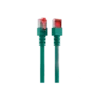 Cordon reseau Ekivalan Cat6A S/FTP vert 1 m - RJ45 LSZH snagless