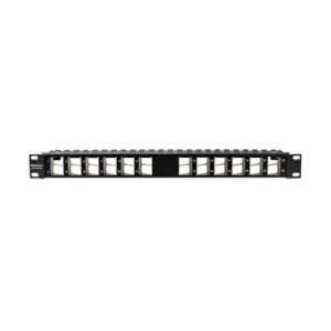 Panneau de brassage Ekivalan 24 ports 1U + 24 connecteurs Cat6A (kit)