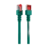 Cordon reseau Ekivalan Cat6A S/FTP vert 1 m - RJ45 LSZH snagless