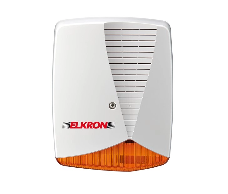 Sirène extérieure Elkron HPA700P avec flash | polycarbonate, autoalimentée, EN50131-4