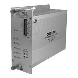 Récepteur vidéo 4 voies + données sur fibre optique Comnet FVR4014M1 - Multimode 10 bits