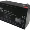 Batterie plomb-acide rechargeable 12V 7 Ah avec connecteur faston, modèle de type MKC utilisé pour centrales d'alarme