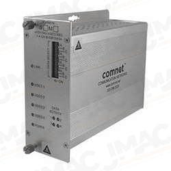 Émetteur vidéo 4 voies + données sur fibre optique Comnet FVT4014M1 - Multimode 10 bits