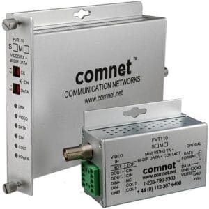 Récepteur vidéo sur fibre optique Comnet FVR110M1 - 10 bits, Up-the-Coax, Multimode