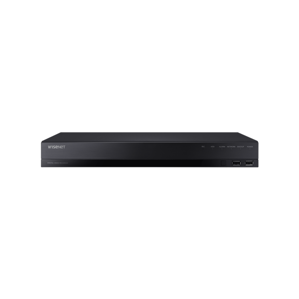 Enregistreur Vidéo Numérique Pentabrid Wisenet HRX-1634 16 Canaux 8MP 2 HDD