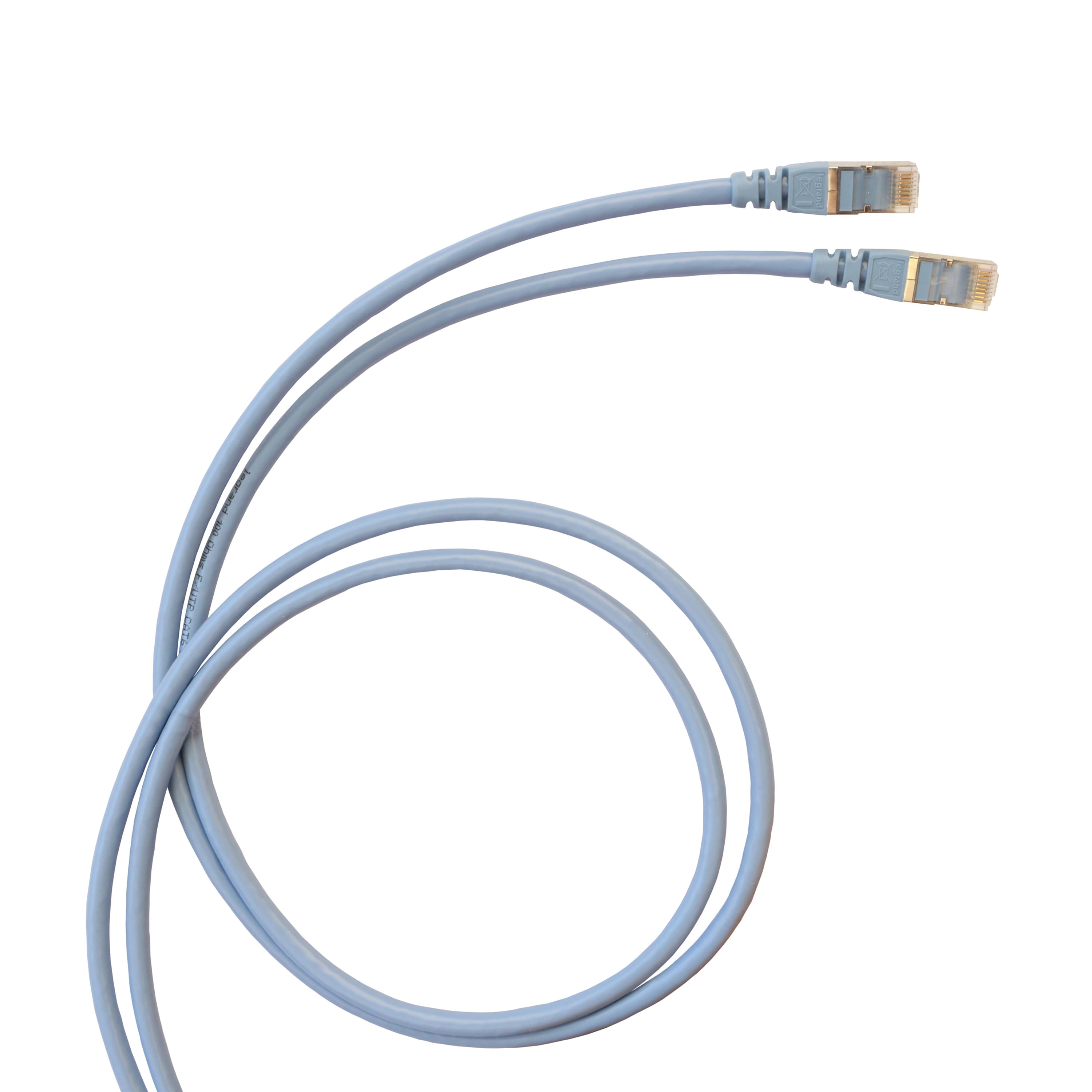 Cordon réseau RJ45 Cat6 F/UTP Legrand PVC Bleu 3 m (LCS³ – réf. 632876)