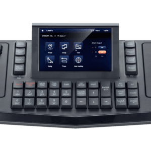 Clavier de Contrôle Wisenet SPC-7000 - Joystick PTZ et Écran Tactile 5'' pour DVR/NVR/IP