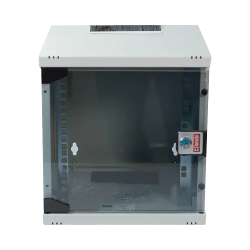 Armoire de brassage murale 10 pouces 6U 312×300 mm gris clair – Générique SH06U3030 Armoire de brassage murale 10 pouces 6U 312×300 mm gris clair – Générique SH06U3030 — vue de face — YouShop DZ