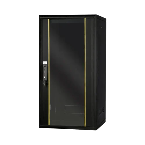 Armoire Rack 19 » Générique 22U 600x600mm avec Étagère et Ventilation Armoire Rack 19 » Générique 22U 600x600mm avec Étagère et Ventilation — vue de face — YouShop DZ