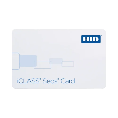 Badge d’accès haute sécurité HID iCLASS Seos 13,56 MHz Badge d’accès haute sécurité HID iCLASS Seos 13,56 MHz — vue de face — YouShop DZ