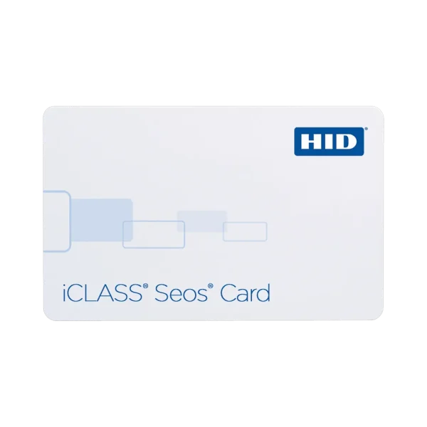 Badge d’accès haute sécurité HID iCLASS Seos 13,56 MHz Badge d’accès haute sécurité HID iCLASS Seos 13,56 MHz — vue de face — YouShop DZ