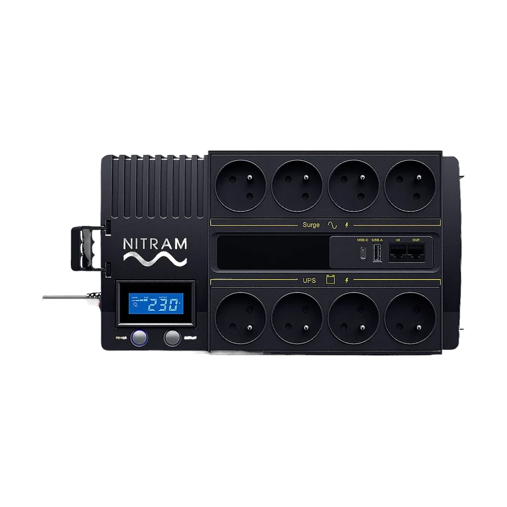 bqi6m9.webp Onduleur NITRAM PowerBoxx PB700LCD - 700 VA / 420 W Line-Interactive Tour — YouShop DZ