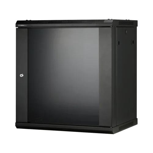 Coffret mural 19 pouces 12U avec étagère (Réf. PFC200D-12U4D) Coffret mural 19 pouces 12U avec étagère (Réf. PFC200D-12U4D) — vue de face — YouShop DZ
