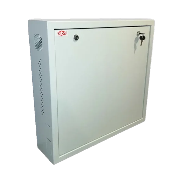 Coffret mural NVR/DVR 19 pouces 2U 580x550x160 mm avec fermeture à clé – Générique LN-DVRBX-585515 Coffret mural NVR/DVR 19 pouces 2U 580x550x160 mm avec fermeture à clé – Générique LN-DVRBX-585515 — vue de face — YouShop DZ