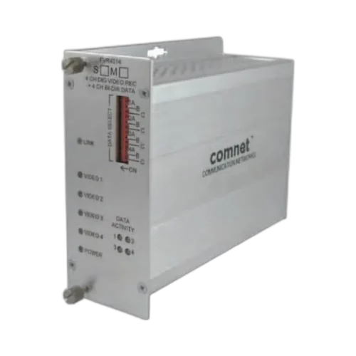 Émetteur vidéo 4 voies + données sur fibre optique Comnet FVT4014M1 – Multimode 10 bits Émetteur vidéo 4 voies + données sur fibre optique Comnet FVT4014M1 – Multimode 10 bits — vue de face — YouShop DZ