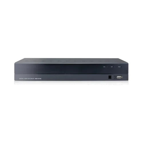Enregistreur DVR AHD Wisenet HRD-E430L 4 Canaux Full HD HDMI/VGA Enregistreur DVR AHD Wisenet HRD-E430L 4 Canaux Full HD HDMI/VGA — vue de face — YouShop DZ