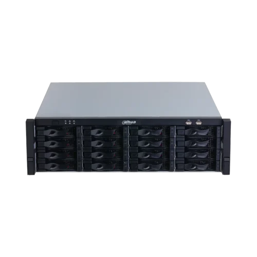 Enregistreur NVR Dahua NVR616H-128-XI – 128 canaux 3U 16 baies SATA RAID Enregistreur NVR Dahua NVR616H-128-XI – 128 canaux 3U 16 baies SATA RAID — vue de face — YouShop DZ