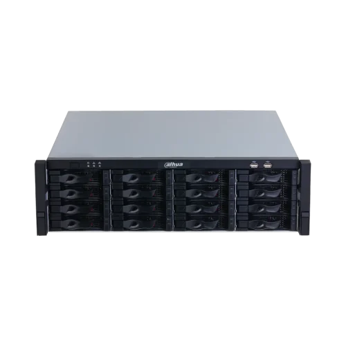 Enregistreur NVR Dahua NVR616RH-128-XI – 128 canaux 3U 16 baies SATA RAID Double alimentation Enregistreur NVR Dahua NVR616RH-128-XI – 128 canaux 3U 16 baies SATA RAID Double alimentation — vue de face — YouShop DZ