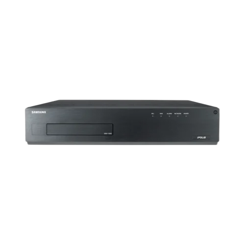 Enregistreur NVR IP Wisenet SRN-1000P1TB | 64 caméras 5MP, RAID5 8 HDD, 1 To fourni Enregistreur NVR IP Wisenet SRN-1000P1TB | 64 caméras 5MP, RAID5 8 HDD, 1 To fourni — vue de face — YouShop DZ
