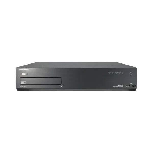 Enregistreur NVR IP Wisenet SRN-1670DP1TB | 16 canaux 4CIF, 5 HDD max, 1 To fourni Enregistreur NVR IP Wisenet SRN-1670DP1TB | 16 canaux 4CIF, 5 HDD max, 1 To fourni — vue de face — YouShop DZ