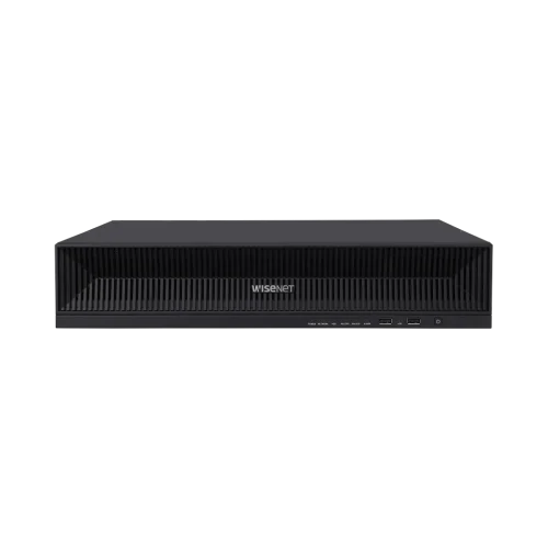 Enregistreur NVR IP Wisenet XRN-1620B2 | 16 canaux jusqu&rsquo;à 32 MP, 8 HDD max (80 To) — vue de face — YouShop DZ