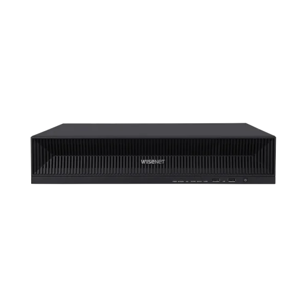 Enregistreur NVR IP Wisenet XRN-1620B2 | 16 canaux jusqu’à 32 MP, 8 HDD max (80 To) Enregistreur NVR IP Wisenet XRN-1620B2 | 16 canaux jusqu’à 32 MP, 8 HDD max (80 To) — vue de face — YouShop DZ