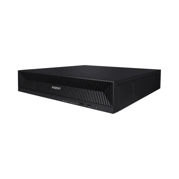 Enregistreur NVR IP Wisenet XRN-1620SB1 – 16 canaux PoE+, 32 MP, 4 HDD (24 To) Enregistreur NVR IP Wisenet XRN-1620SB1 – 16 canaux PoE+, 32 MP, 4 HDD (24 To) — vue complémentaire — YouShop DZ