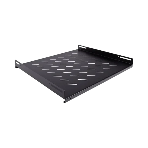 Étagère Rack 19 pouces 1U Générique ZK-CH-19x1U-600 – Profondeur 600 mm, Finition Noire Étagère Rack 19 pouces 1U Générique ZK-CH-19x1U-600 – Profondeur 600 mm, Finition Noire — vue de face — YouShop DZ