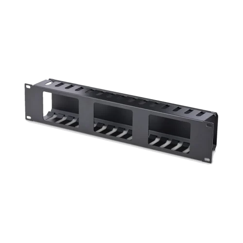 Guide-Câble Horizontal 19 Pouces 2U pour Baie de Brassage Guide-Câble Horizontal 19 Pouces 2U pour Baie de Brassage — vue de face — YouShop DZ