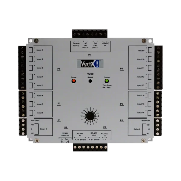 Interface de moniteur d’entrées HID VertX V200 – 16 entrées supervisées Interface de moniteur d’entrées HID VertX V200 – 16 entrées supervisées — vue de face — YouShop DZ