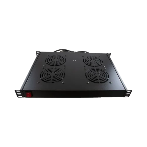 Kit de ventilation rackable 4 ventilateurs 19 pouces – Générique LXF4F Kit de ventilation rackable 4 ventilateurs 19 pouces – Générique LXF4F — vue de face — YouShop DZ