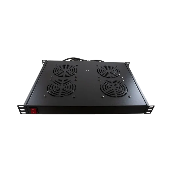 Kit de ventilation rackable 4 ventilateurs 19 pouces – Générique LXF4F Kit de ventilation rackable 4 ventilateurs 19 pouces – Générique LXF4F — vue de face — YouShop DZ