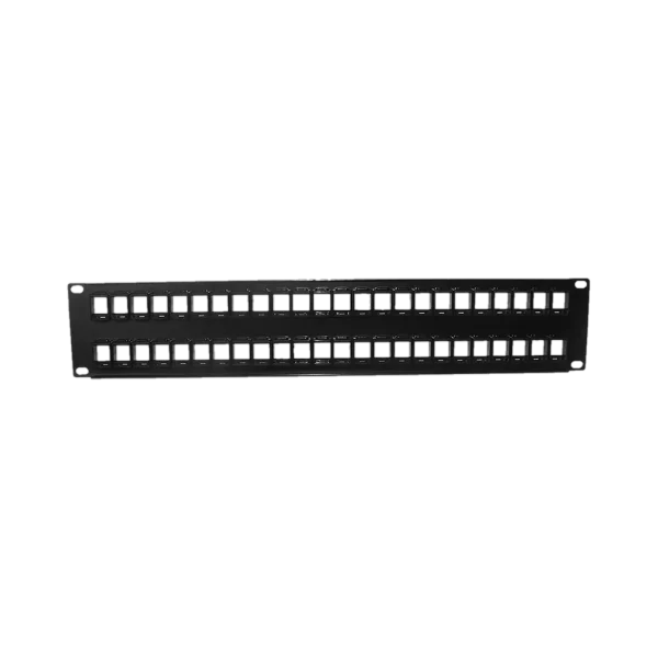 Panneau de Brassage 19 pouces 48 Ports 2U Générique BCPAN2U – Vide à Équiper Panneau de Brassage 19 pouces 48 Ports 2U Générique BCPAN2U – Vide à Équiper — vue complémentaire — YouShop DZ