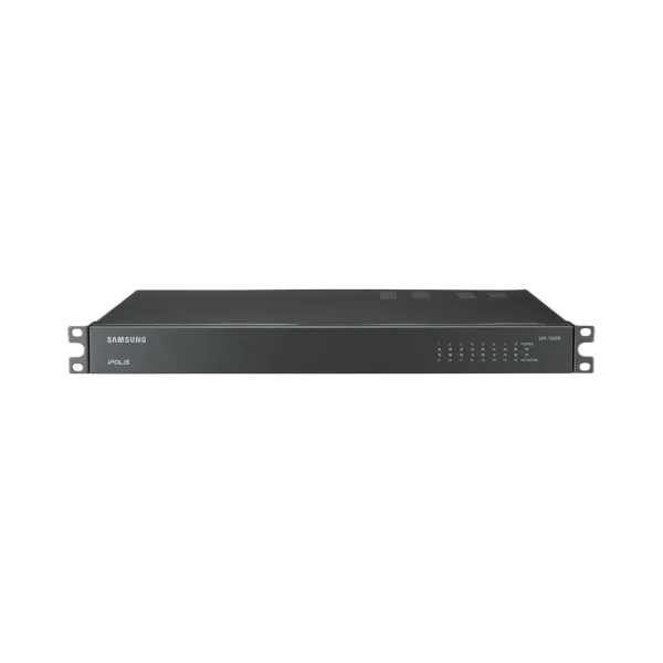 Rack d’extension Wisenet SPE-1600RP | 4 slots pour encodeurs SPE-400B (jusqu’à 16 canaux IP) Rack d’extension Wisenet SPE-1600RP | 4 slots pour encodeurs SPE-400B (jusqu’à 16 canaux IP) — vue de face — YouShop DZ
