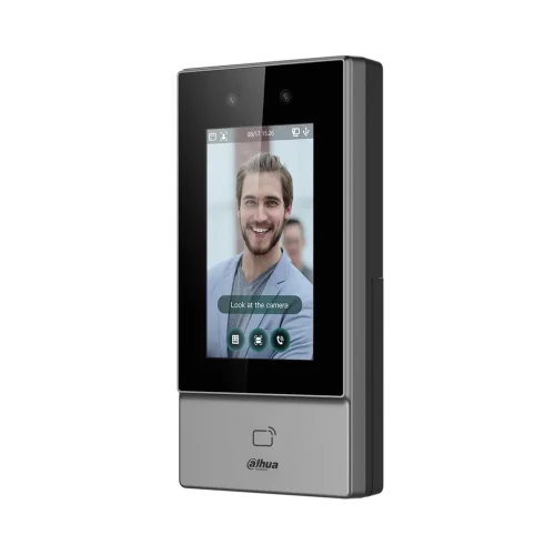 Terminal de reconnaissance faciale Dahua ASI6213S — Écran tactile 4,3″, PoE/Wi-Fi Terminal de reconnaissance faciale Dahua ASI6213S — Écran tactile 4,3″, PoE/Wi-Fi — vue de face — YouShop DZ