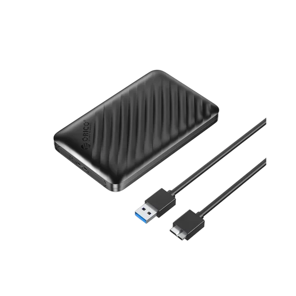 Boîtier externe HDD/SSD 2,5" USB 3.0 Boîtier externe HDD/SSD 2,5" USB 3.0 — vue de face — YouShop DZ