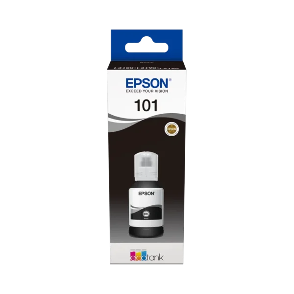 Bouteille d'encre Epson Original 101 Noir 127 ml Bouteille d'encre Epson Original 101 Noir 127 ml — vue de face — YouShop DZ