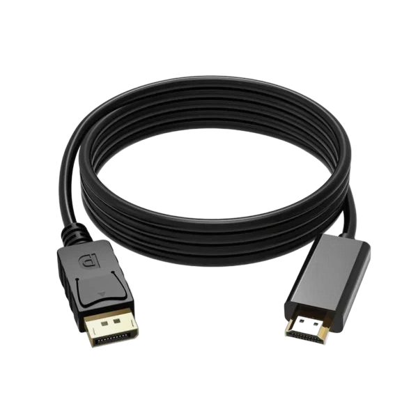 Câble DisplayPort vers HDMI 1,8 m Câble DisplayPort vers HDMI 1,8 m — vue de face — YouShop DZ