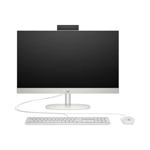 HP All-in-One 24-cr0031ne 23,8" i7-1355U 16 Go 512 Go blanc (A2PK8EA) — vue de face — YouShop DZ