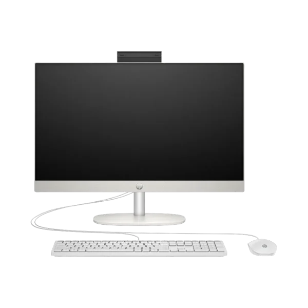 HP All-in-One 24-cr0031ne 23,8" i7-1355U 16 Go 512 Go blanc (A2PK8EA) HP All-in-One 24-cr0031ne 23,8" i7-1355U 16 Go 512 Go blanc (A2PK8EA) — vue de face — YouShop DZ